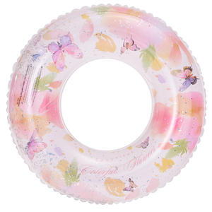 Flotador Inflable de Mariposa para Niños, para Piscina o Parque Acuático, Diseño Redondo Reforzado con Patrón Impreso, Flotador de Seguridad Infantil - Product Image 5