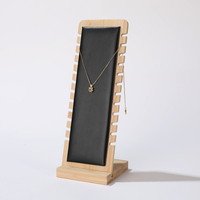 Ensemble de Présentoirs à Bijoux Personnalisés en Bambou et Velours, Plusieurs Couleurs, Colliers, Chaînes, Bracelets, Support en Bois