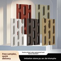 Brique creuse en ciment PU Arc de Triomphe, légère, artistique, pierre culturelle, pour cloison de fond, mur extérieur, imperméable