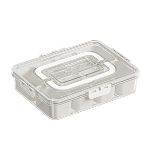 Fridge Organizer 8 Compartment Transparent Airtight Storage Box For Food Vegetables Fruits Kitchen Use - Product Image 5