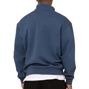 Sweat-shirt à capuche personnalisé avec fermeture éclair, 500 g/m², lourd, broderie, sweat-shirts à capuche 1/4 zip, sweat-shirts pour hommes - Product Image 4