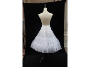 P3036 <span class=keywords><strong>Jupon</strong></span> de mariage transparent et léger en mousseline à quatre couches personnalisable pour les mariées - Product Image 5