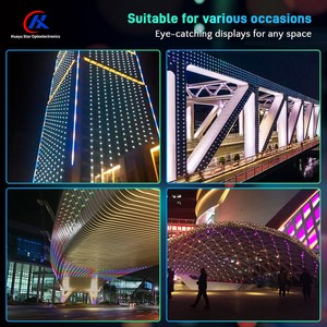 Программируемый полноцветный пиксельный светодиодный источник света с управлением DMX512 для контурной подсветки зданий и украшения рек - Product Image 6