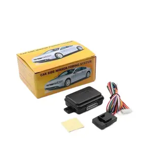 Espelho retrovisor universal para carro 12V, dispositivo dobrável automático, espelho reverso elétrico, módulo de controle de armazenamento e expansão