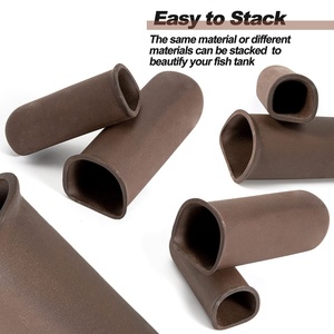 אביזרי אקווריומים אבזרים מערת בטטה דגים אביזרים סלע מערת תפאורה עבור שרימפס cichמכסה מסתור רבייה קטנה להסתיר את הקערה - Product Image 2