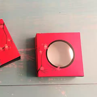 Boîtes cadeaux personnalisées en papier savon laminé brillant avec fenêtre découpée Boîte de présentation de produit fait main savon transparent