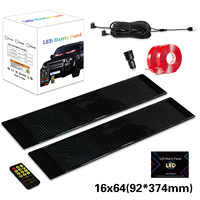 Panneau matriciel 16x32 LED Yeux du Diable Panneau matriciel LED Ultra Mince LED Affichage doux des messages Application mobile LED Affichage des textes de voiture