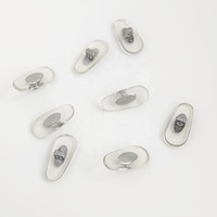 Plaquettes de nez en PVC avec insert métallique Maohua Fashion, à enfiler, pour la réparation et le remplacement de lunettes et de lunettes de soleil, origine Zhejiang, emballage en sachet