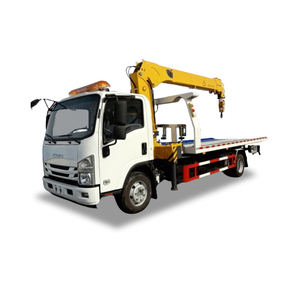 ISUZU 4*2 multipropósito Wrecker Crane Truck Platform Flat Bed Truck 8T Car Carrier Road Recovery Tow Truck - Product Image 1