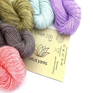 Fil de lin 100% naturel Lotus Yarns, poids dentelle, 290m/50 grammes, pour tricot et <span class=keywords><strong>crochet</strong></span> à la main, textile coloré DIY - Product Image 5