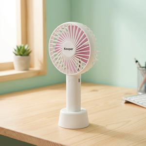 Mini Ventilatore Portatile Kooper da 2W, Pieghevole, Elettrico, con Tre Impostazioni, Ricaricabile, Mani Libere, 4-6 Ore di Autonomia, per Auto, Hotel, Esterni - Product Image 3