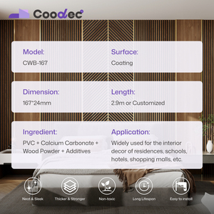 Wpc decorazione della parete Shandong pannello di parete Wpc pannello di parete con l'alta qualità e bel prezzo - Product Image 4