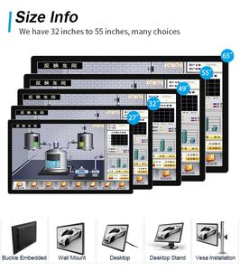 オールインワン27インチ産業用AIO PC容量性タッチスクリーンAndroid 7.1/win7/win8/Linux Intel Core I3 <span class=keywords><strong>2</strong></span> GB RAM Win 10 OSブラック - Product Image 3