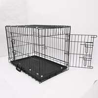 Cage à chien en fil métallique portable en gros, tailles S M L XL XXL, cage pour animaux de compagnie pliable en différentes tailles