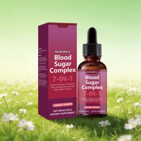 Exportation transfrontalière de gouttes de suppléments alimentaires pour la glycémie, 60 ml, vente directe d'usine, support OEM