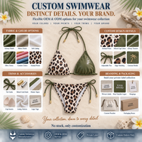 Bikini personnalisé en usine, impression de maillots de bain, tissu recyclé, bikini deux pièces de haute qualité, ensemble de string pour femmes, vêtements de plage