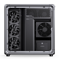 Nouvelle Arrivée 2026 X400CG Gris – Boîtier Gaming en Verre Trempé Compatible Cartes Mères MINI-ITX/MICRO-ATX/ATX jusqu'à 427mm pour GPU