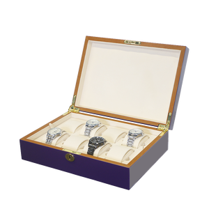 Caja de Almacenamiento para Relojes de Lujo, Organizador Elegante para 8 Relojes, Caja de Almacenamiento Brillante para Hombres y Mujeres 3068 - Product Image 5