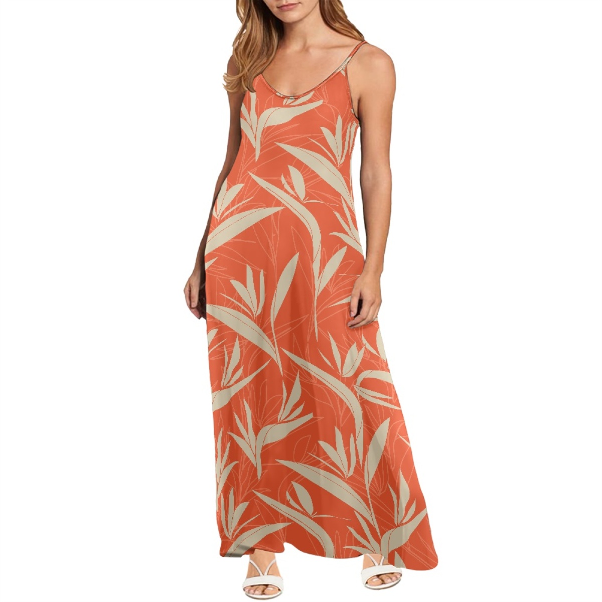 パーティードレス Bird of Paradise-Print Silk Blend Dress Red Valentino Bird of Paradise-Print Silk Blend Dress