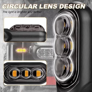2/4 pièces, clignotants LED pour <span class=keywords><strong>moto</strong></span>, mini clignotants ambrés, clignotants universels pour <span class=keywords><strong>moto</strong></span> - Product Image 4