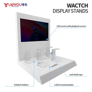 Tùy chỉnh đồng hồ hiển thị giá truy cập Acrylic sản phẩm điện tử đứng được trang bị với màn hình hiển thị LED với 5 Đồng Hồ C đứng - Product Image 3