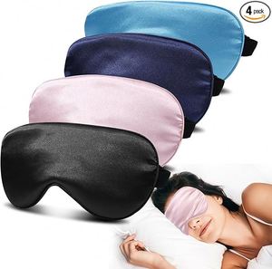 Colorful Satin Silky Travel <b>Sleep</b> <b>Mask</b> Comfortable Blackout Eye Patch for Men Women Export to Usa - Product Image 2