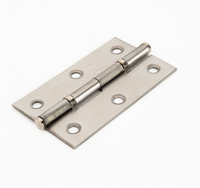 Charnières pliantes modernes de 4 pouces, plates, ignifuges, à roulement à billes, épaisseur 3 mm, pour portes extérieures