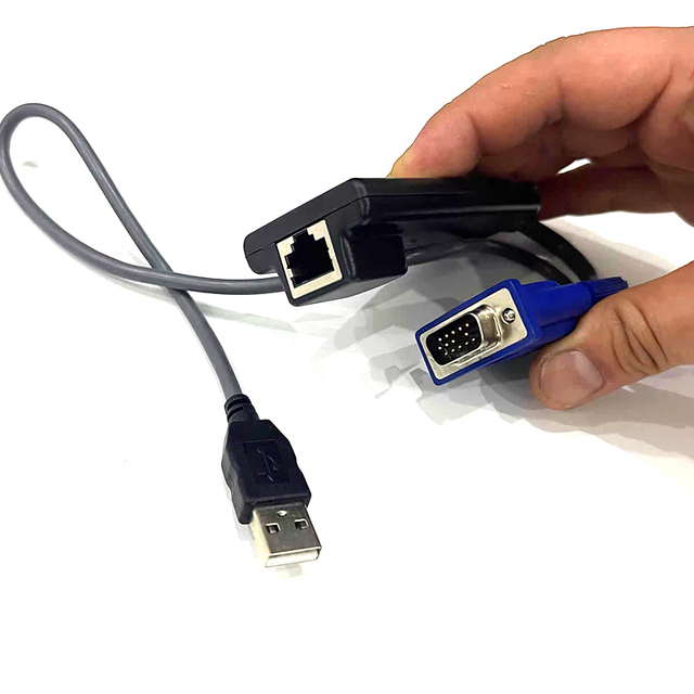 VGA USB KVM Cable with Avocent MPUIQ-VMC Server Module Reliable Connection for KVM Switch Fully Functional Refurbished