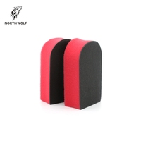 Éponge de lavage de voiture souple en argile rouge BL-R440 avec motif CHUNK pour l'élimination des contaminants