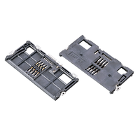 MUP Female Smt dan Single Dip Type IC Card Socket Smart Card Reader Connector untuk Terminal POS UWB Pass MOBILE