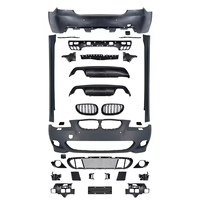 TYPY Car Styling pour BMW Série 5 E60, mise à niveau vers le kit carrosserie M-Tech, pare-chocs avant et arrière, jupe latérale, calandre, cache-phares antibrouillard, phares