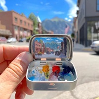 XinyiArt – Trousse de voyage en métal pour peinture acrylique, palette vide à 12 compartiments, mini palette de peinture en plastique pour aquarelle DIY