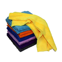 Serviette en microfibre 550 g/m² avec logo personnalisé, en polaire corail ultra-douce sans bords pour le séchage, le lavage, le lustrage et le polissage des voitures