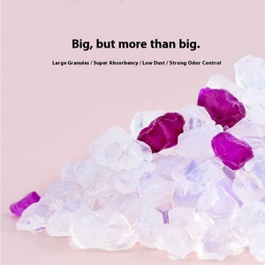 Giá rẻ Arena de gato Cristal Trọng lượng nhẹ pha lê rác mèo Arena de Cristal Para gatos pha lê khử mùi không vón mèo xả rác - Product Image 2