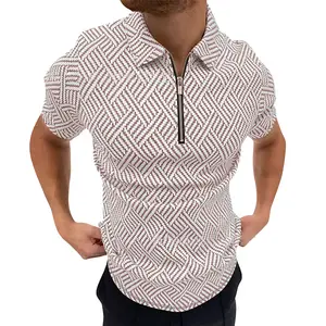 Оптовая продажа из переработанной ткани, сублимационная одежда для гольфа, мужские футболки для гольфа/Поло, стильные рубашки поло для мужчин
