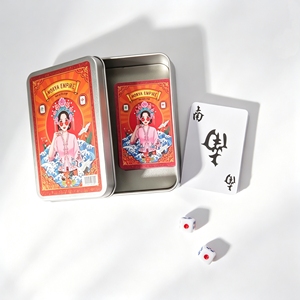 Singapore Style Chinese Mahjong Poker Tin Box Customized Printing Design OEM Factory Popular Paper <strong>Majong</strong> Cards <strong>Set</strong> - Product Image 5