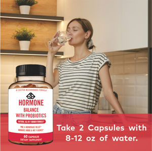 Probióticos para el Equilibrio Hormonal en Adultos, para las Ondas de Calor, Sudores Nocturnos y Control del Estado de Ánimo - Orgánicos, 60 Cápsulas - Product Image 5