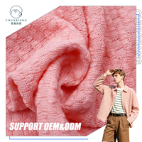Tissu tricoté doux pour la peau 60%T 35%C 5%SP 153CM 230GSM Cardigan respirant pour homme, vêtement de maison