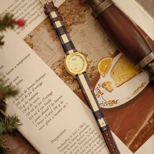 Women's Oval Retro Patchwork Light Luxury Leather Strap <b>Watch</b> for Women <b>Mechanical</b> <b>Watch</b> - Product Image 6