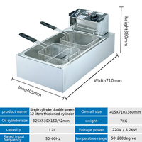 Promotion Exceptionnelle : Friteuse Commerciale Automatique Électrique/Gaz en Acier Inoxydable pour Restaurant, Idéale pour Frites et Poulet Frit