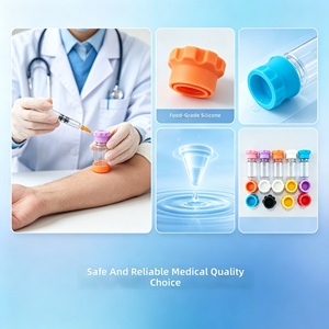 Tapa de silicona para ampolla de 3ml/5ml, a prueba de polvo, sellada, para botella de penilina, reutilizable, personalización al por mayor - Product Image 4