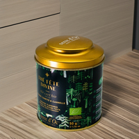 Boîte en métal étamé personnalisée, résistante aux enfants, de qualité alimentaire, pour le stockage et l'emballage de thé, de café et de poudre