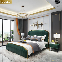 Роскошный каркас кровати с подсветкой Cama Yatak Letto Letti Bedden, мебель для спальни, каркас для спальни, двухместная кровать, двухместная кровать