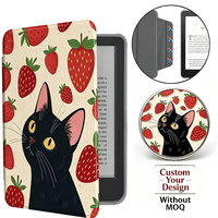 Casing Pelindung Akrilik Custom Kindle 2024/2022 untuk Paperwhite 4 Colorsoft E-Book 6 inci, Casing Kindle Magnetik Lepas Pasang