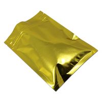 Pochette de barrière plate en papier d'aluminium de qualité alimentaire à faible quantité minimale de commande petit paquet d'échantillon pochette plate à 3 joints latéraux sachet de thé