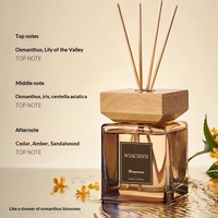 Diffuseur de parfum sans flamme à bâtonnets de rotin grande capacité 500 ml pour la maison, chambre à coucher, parfum longue durée, décoration, usage hôtelier, 60 jours