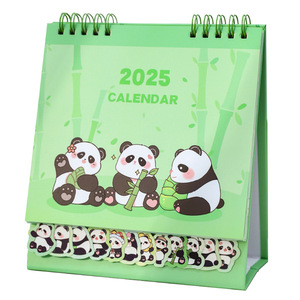 Toptan okul çocuklar haftalık planlayıcısı büyük karikatür sevimli panda masaüstü takvim 2025 - Product Image 1