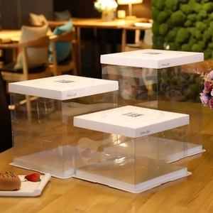 Wholesale 2024 Cheap Best Tall Clear Cake Box 4inch 6inch 8inch 10inch 12inch 14inch 16inch Factory Price White Large Cake <b>Boxes</b> - Product Image 3