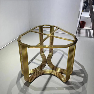Soportes para Patas de Mesa de Comedor de Acero Inoxidable con Acabado Espejo, Diseño Moderno, Resistentes, Fácil Instalación, Estilo Lujoso para Losas de Piedra - Product Image 4