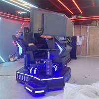 Simulador de Carreras VR 9D de Tres Pantallas y Tres Ejes, Máquinas de Arcade Metálicas para Uso Doméstico, Centros Comerciales o Parques de Aventuras